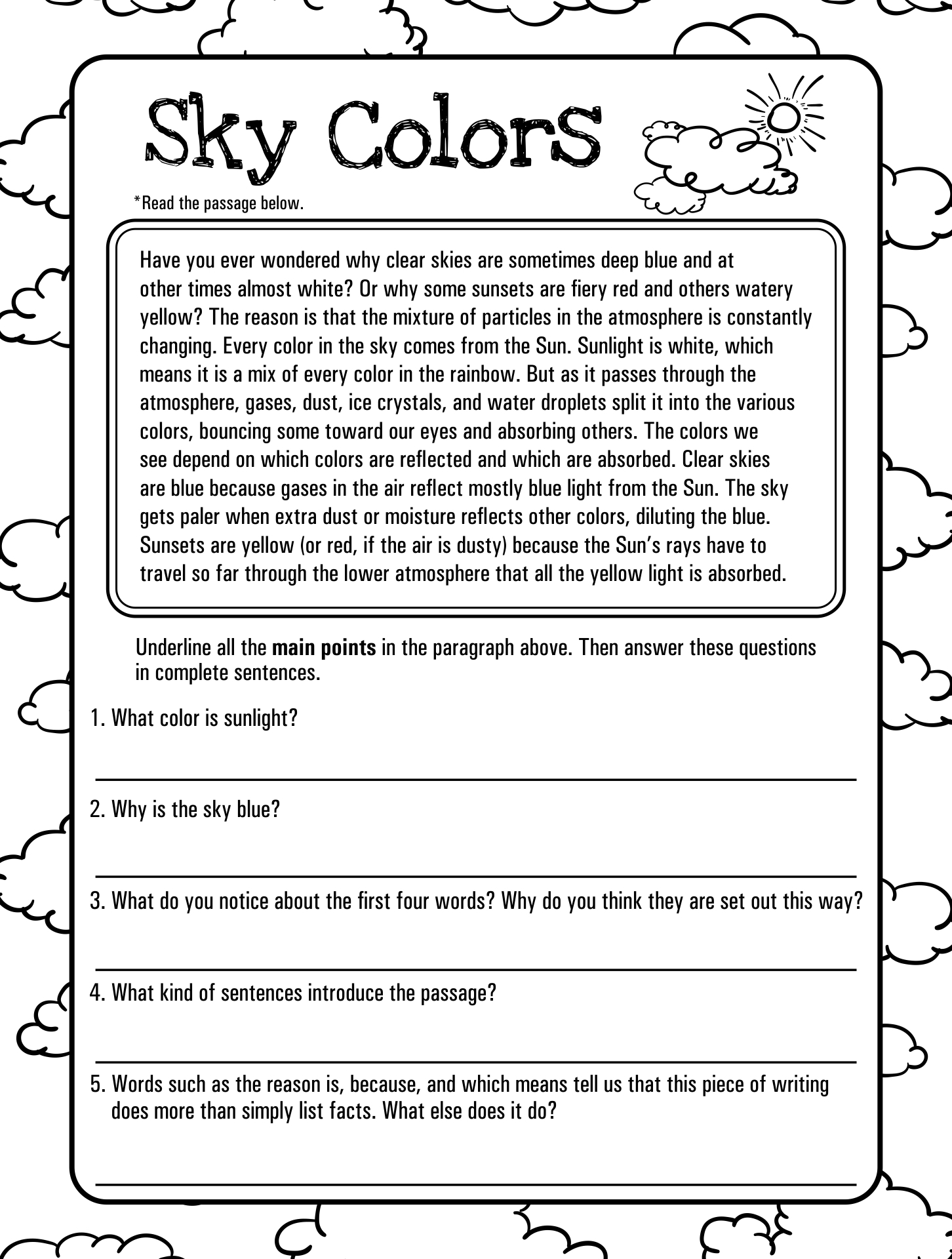 Pin On 3rd Grade Reading Comprehension Printable Worksheets Library