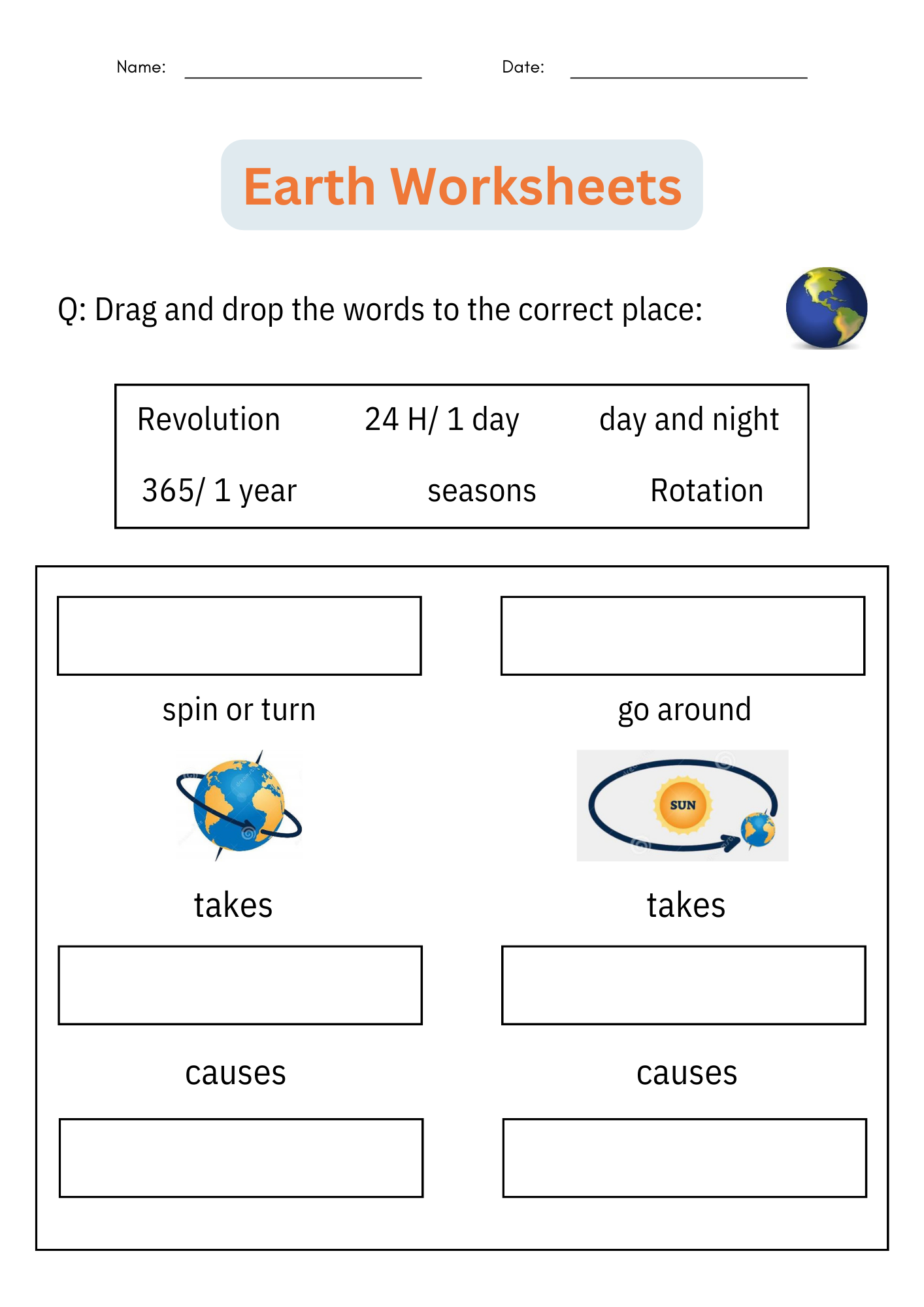 1st Grade Worksheets Free Printable Science