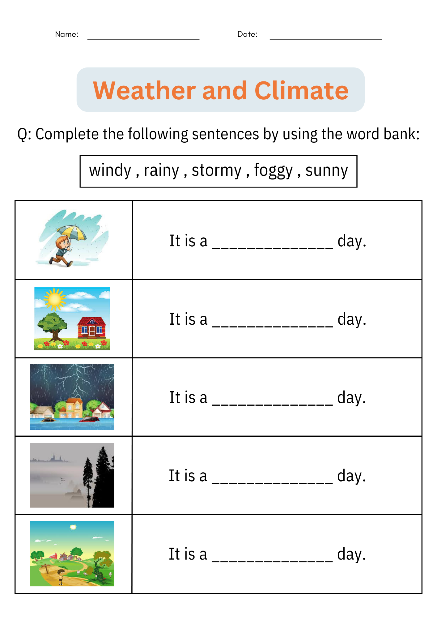 Printable Science Worksheets For Grade 1