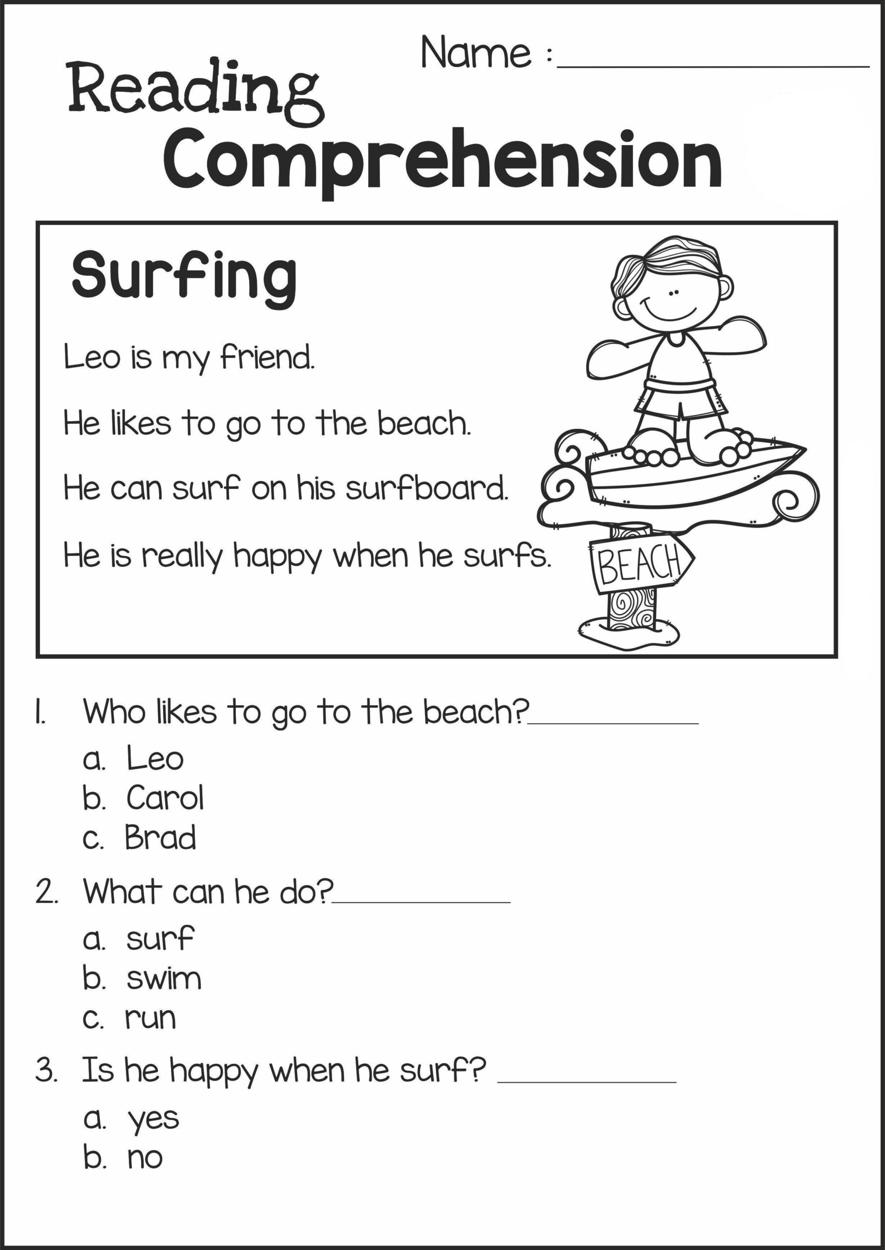 Reading Worksheets Second Grade Reading Worksheets Worksheets Library