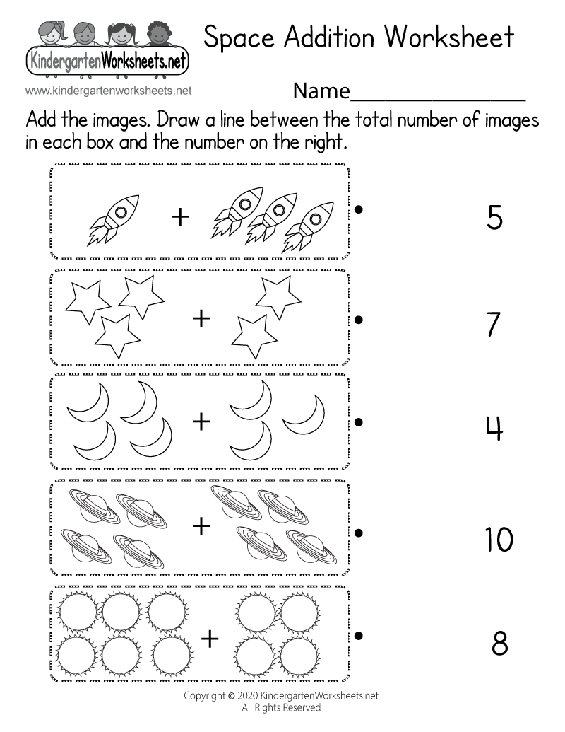 Printable Math Worksheet For Kindergarten Pdf