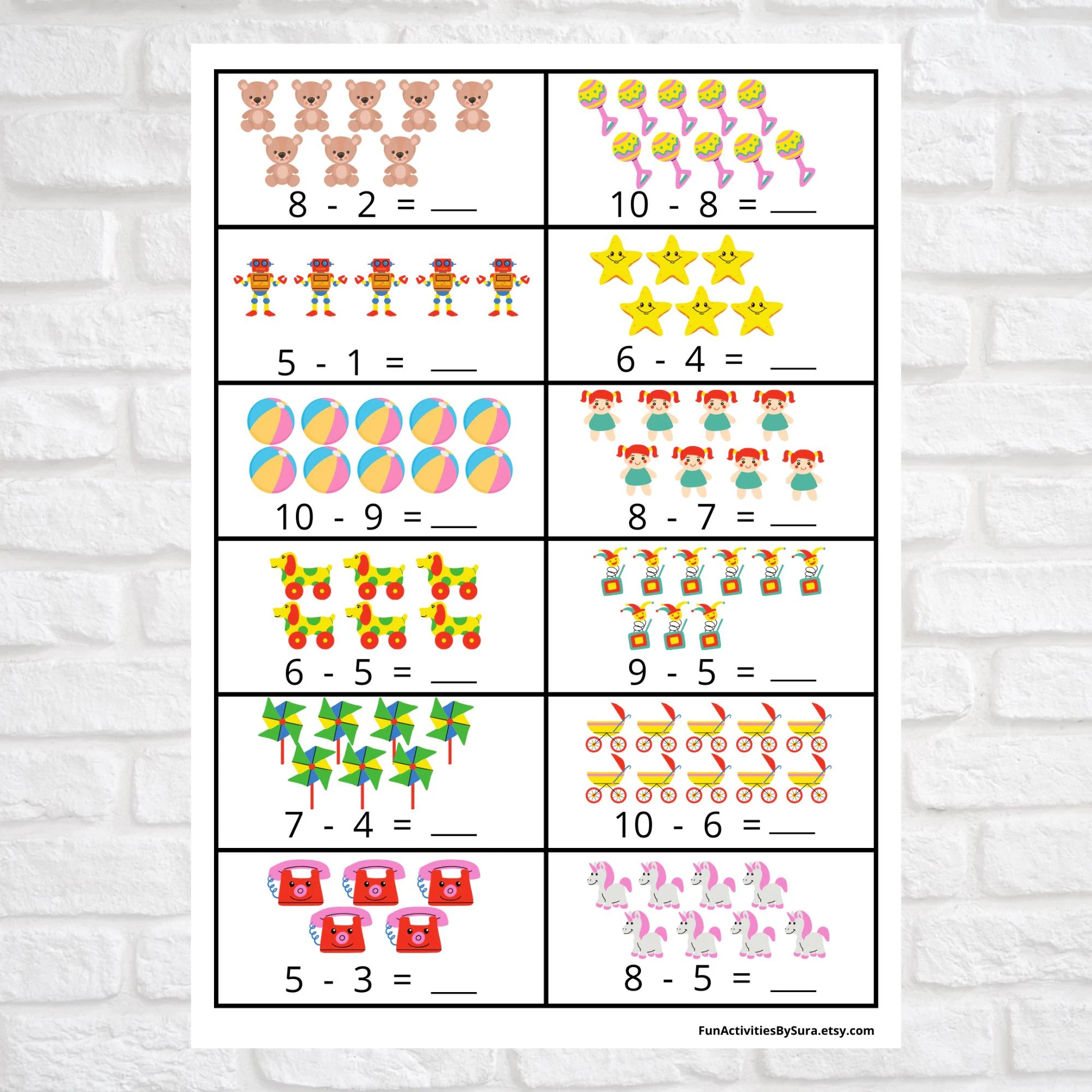 Maths Printable Worksheets Eyfs
