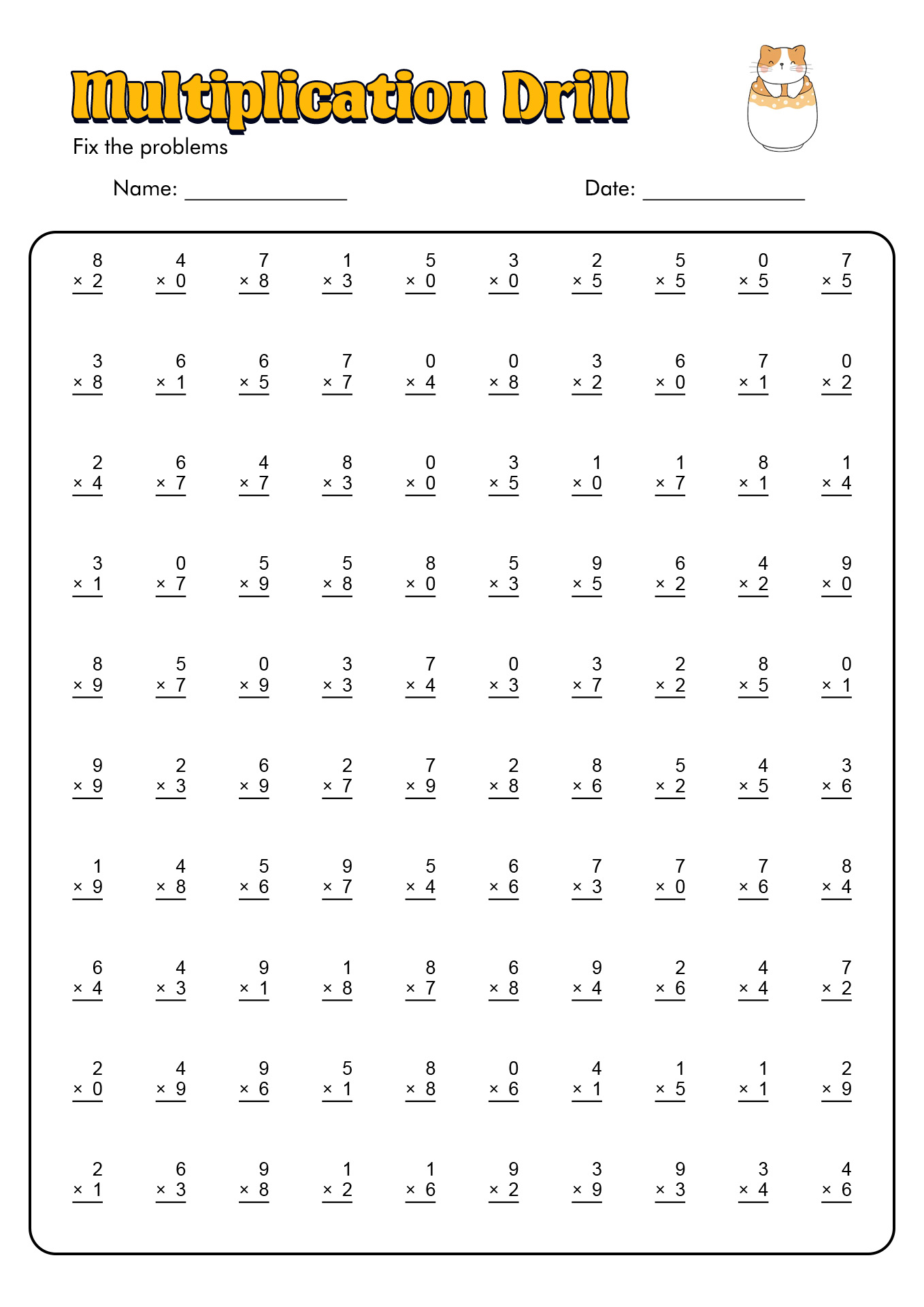 Third Grade Math Worksheets Math Printables Education Worksheets Library