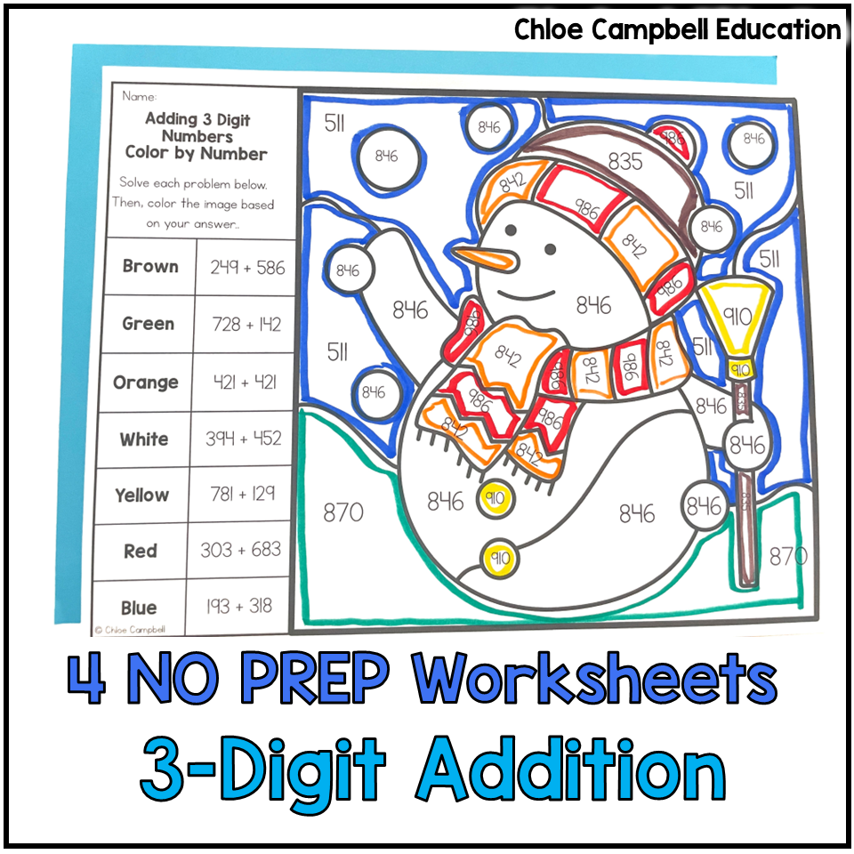 3rd Grade Math Worksheets Printable Adding