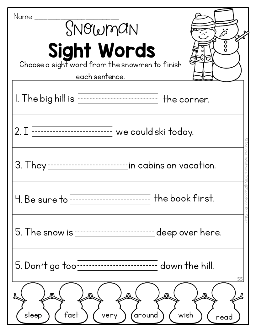Winter Printables 2nd Grade Made By Teachers