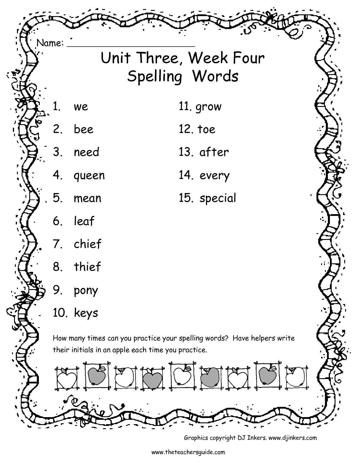 Wonders Second Grade Unit Three Week Four Printouts