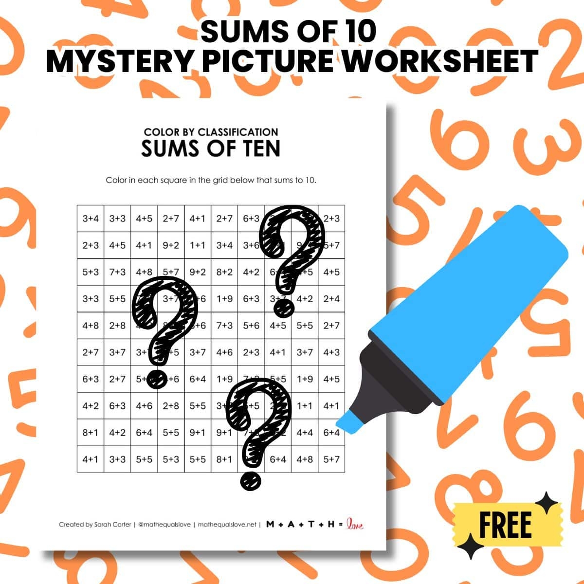 Worksheets Math Love