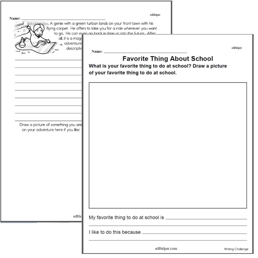 Fun Writing Worksheets For 4th Grade