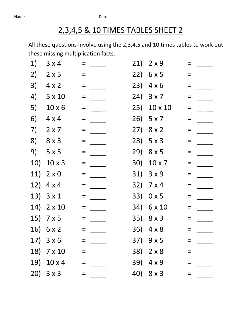 Year 4 English Worksheets Free Printable