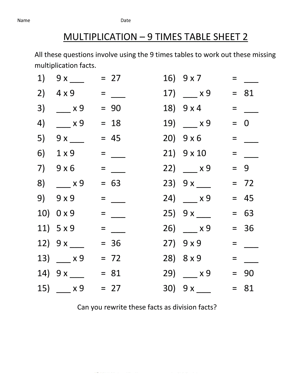 Maths Printable Worksheets Age 8